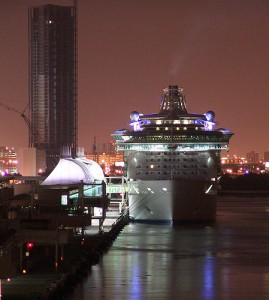 Miami Cruise Terminal At Night